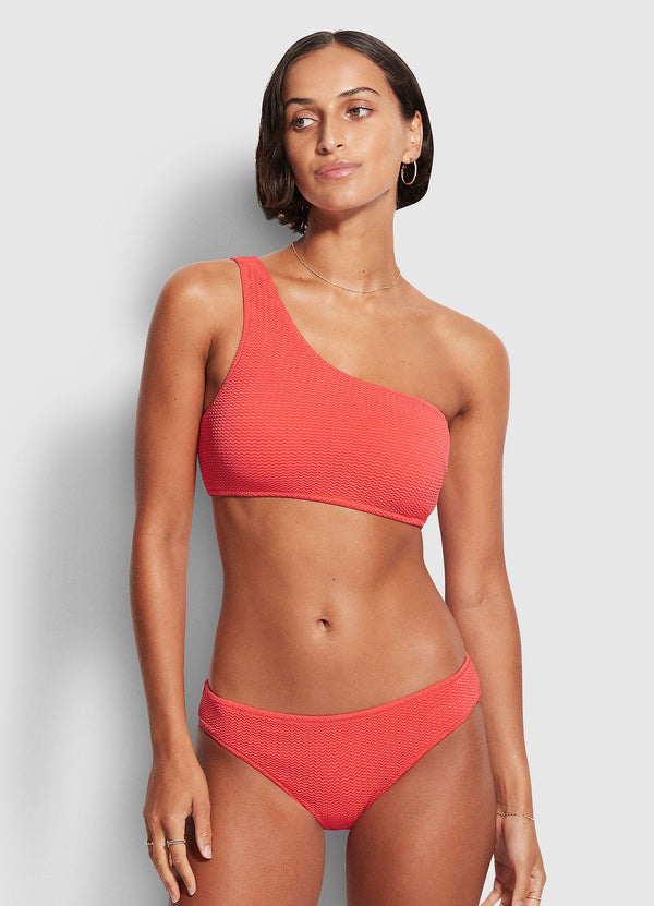 Sea Dive Hipster Bikini Bottom - FiestCoral