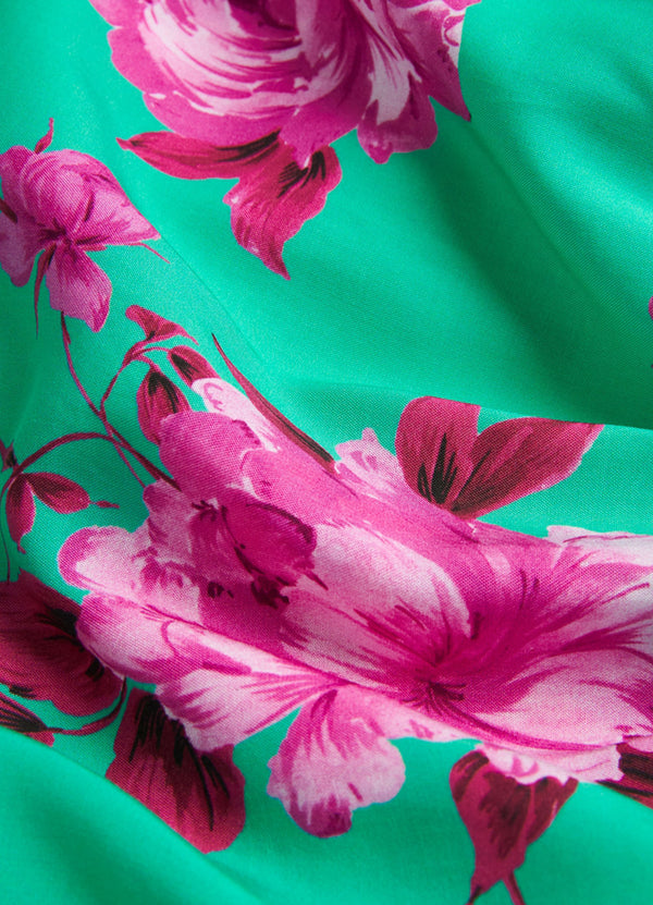 Full Bloom Tier Dress - Jade
