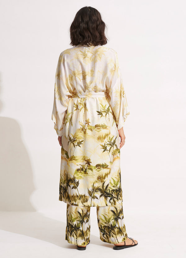 Palms Kimono - Olive