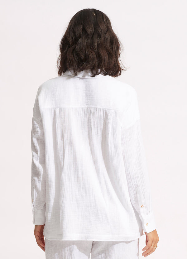 Harvest Shirt Jacket - White