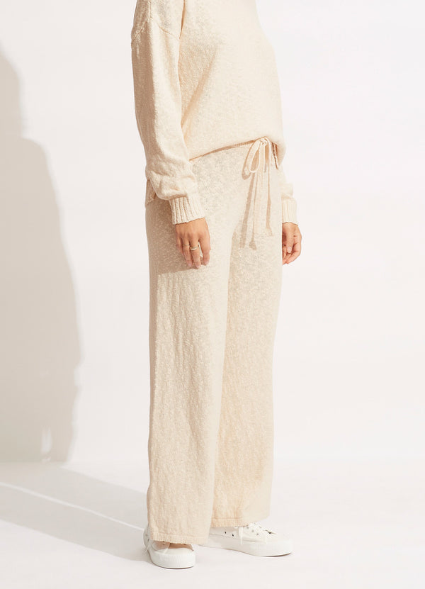 Boucle Knit Pant - Sand