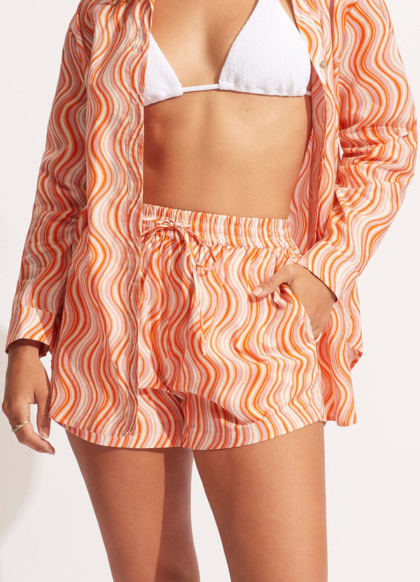Mod Squad Beach Short - Mandarin