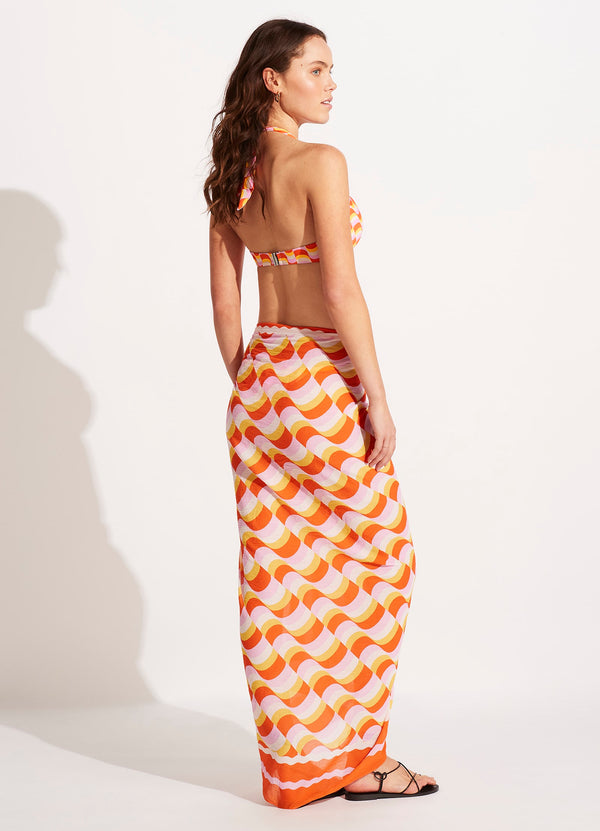 Modern Take Sarong - Mandarin