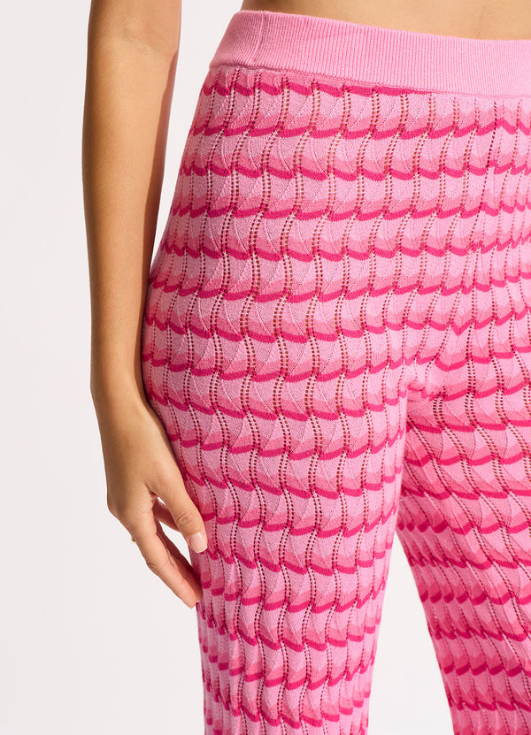 Carnaby Knit Pant - Fuchsia Rose