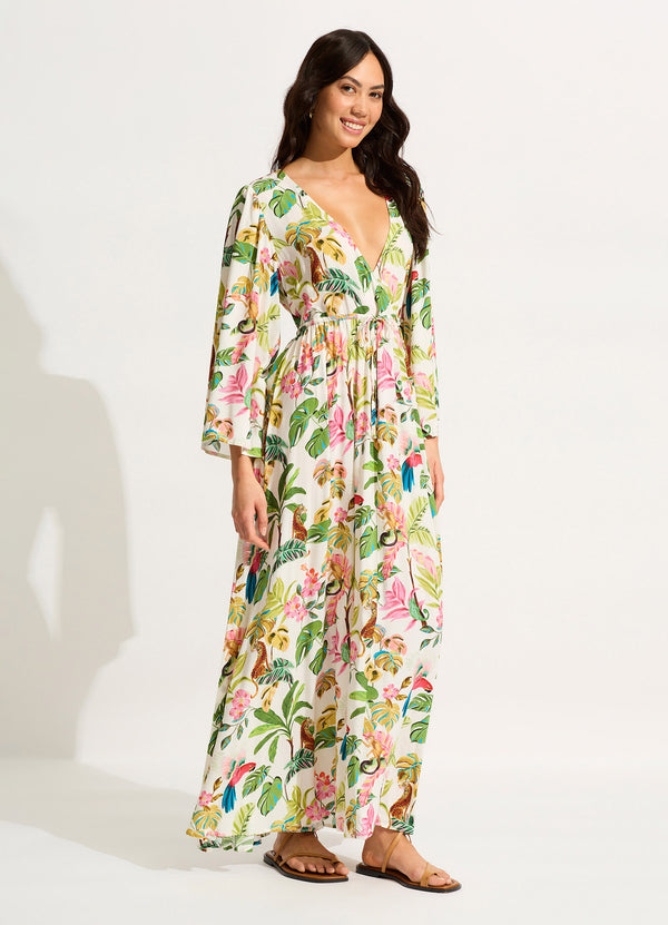 Tropica Maxi Dress - Ecru
