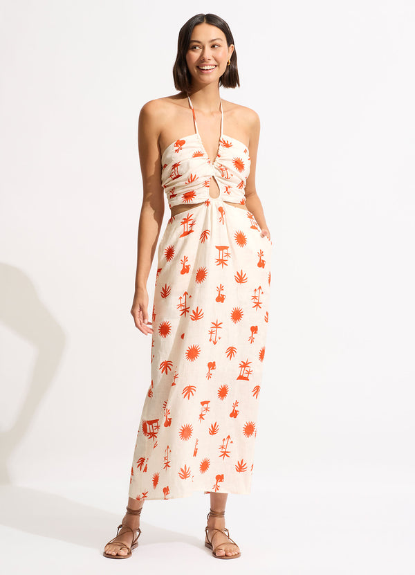 La Palma Maxi Dress - Tamarillo