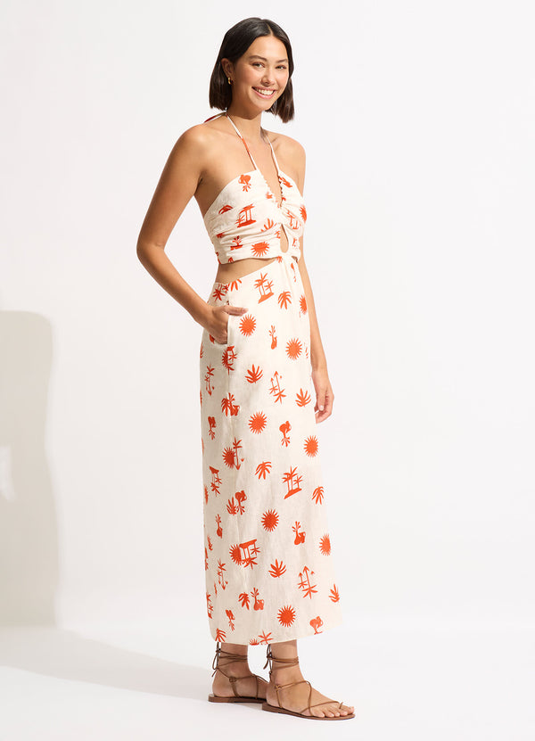 La Palma Maxi Dress - Tamarillo
