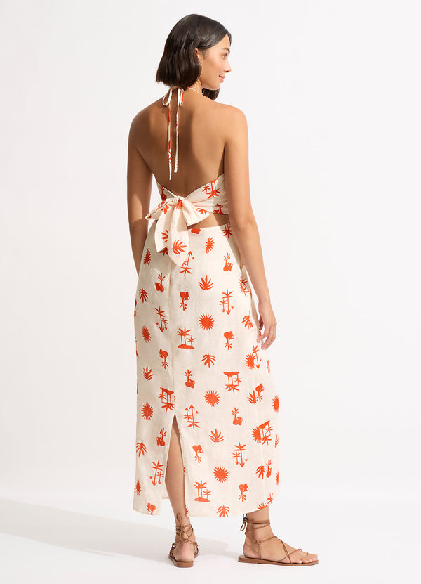 La Palma Maxi Dress - Tamarillo