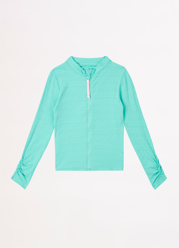Girls L/S Rash Vest - Mint
