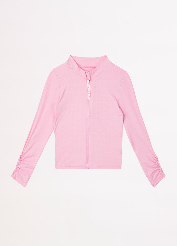 Girls L/S Rash Vest - Sweet Lilac
