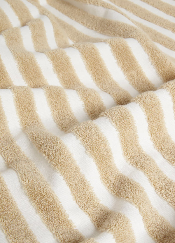 Marina Stripe Towel - Natural