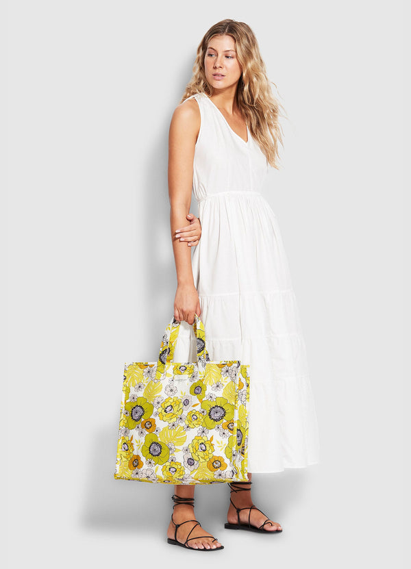 Summer Of Love Canvas Tote - Wild Lime