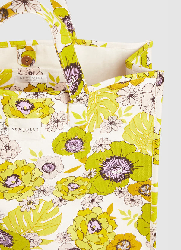 Summer Of Love Canvas Tote - Wild Lime