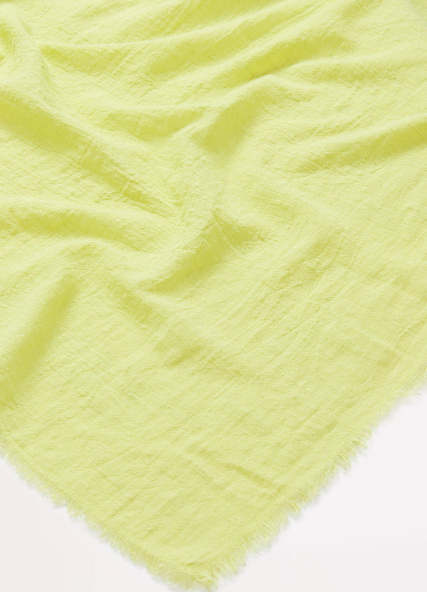 Textured Cotton Beach Wrap - Soft Olive