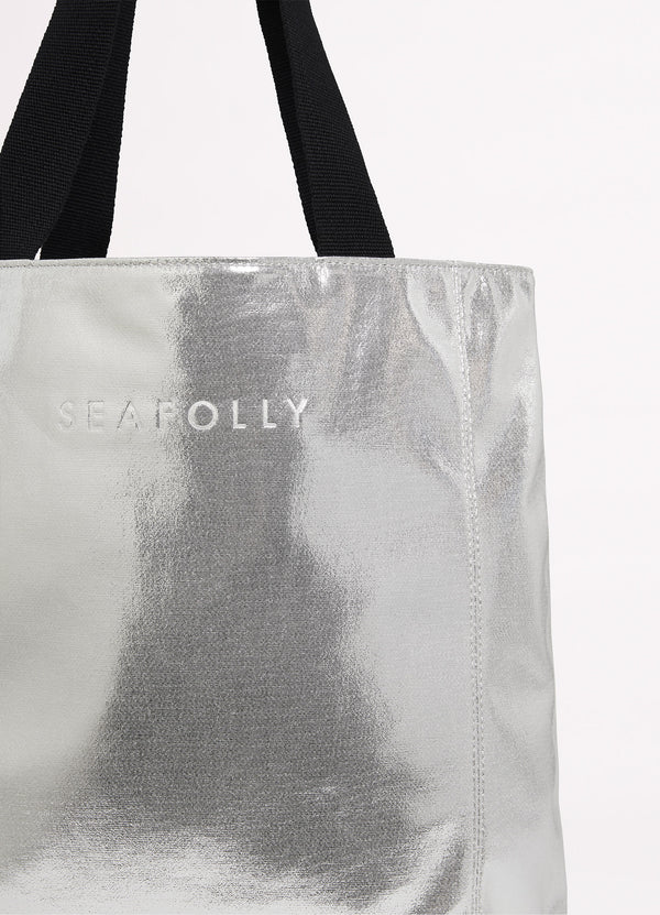 Metallic Tote - Silver