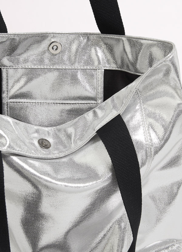 Metallic Tote - Silver