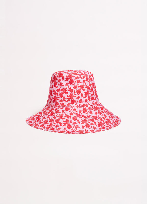 Fleur De Bloom Bucket Hat - Chilli