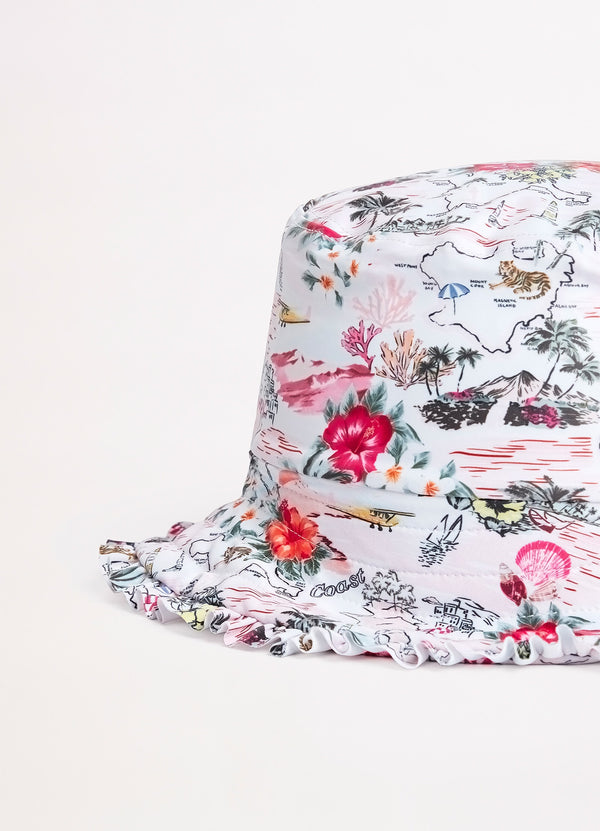 Girls Coast To Coast Bucket Hat - Pink Coast