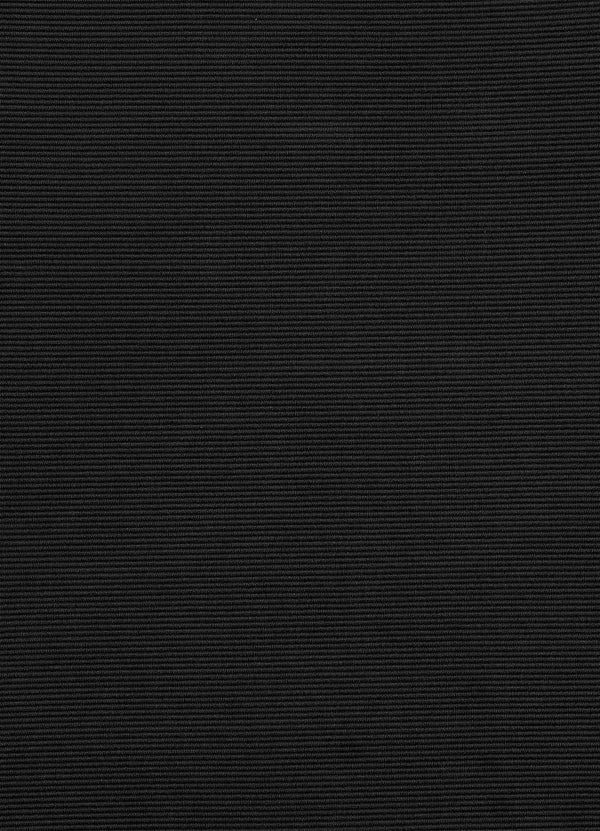 Isla Rib Fold Down High Waisted Bikini Bottom - Black