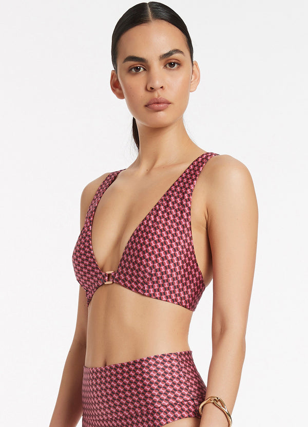 Lalita Halter Tie Top - Orchid