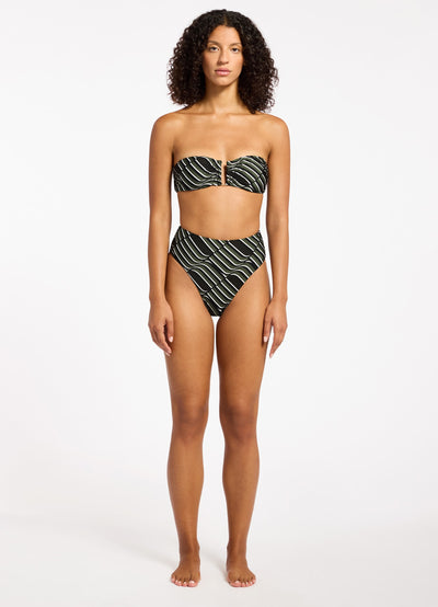 Mirage High Waist High Leg Bikini Bottom