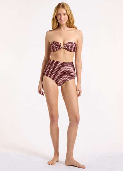 Coco Geo High Waist Bikini Bottom