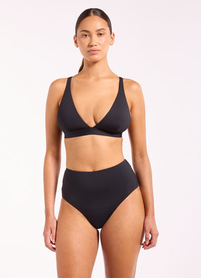 Jetset Smooth Longline Triangle Bikini Top