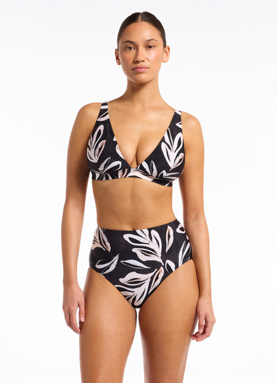 Verdant Longline Triangle Bikini Top