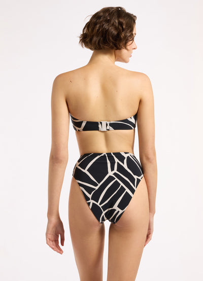 Bonita High Waist High Leg Bikini Bottom