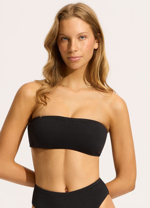 Sea Dive Tube Top - Black