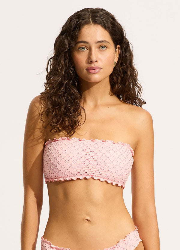 Daydreamer Tube Bikini Top - Dusty Pink