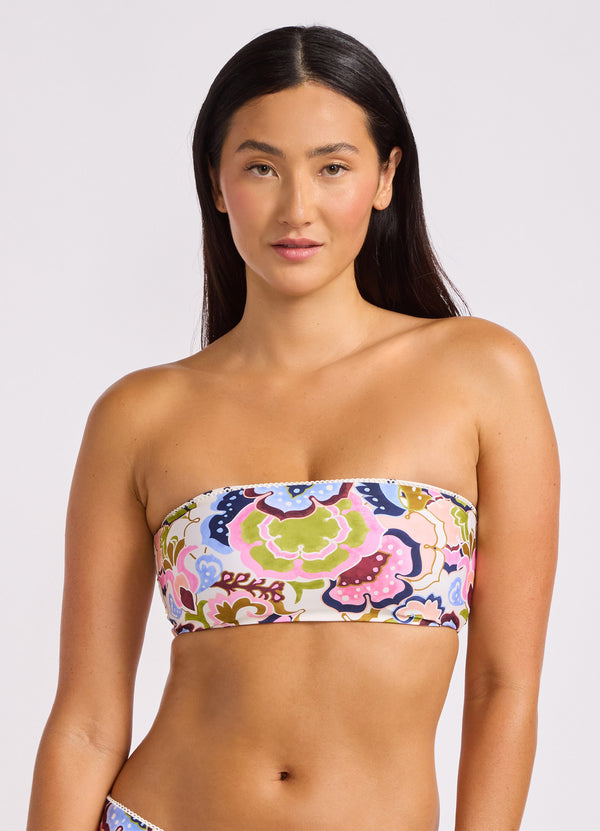 Sea Blossom Tube Bikini Top