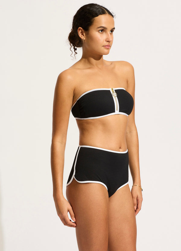 Beach Bound Boyleg Bikini Bottom - Black