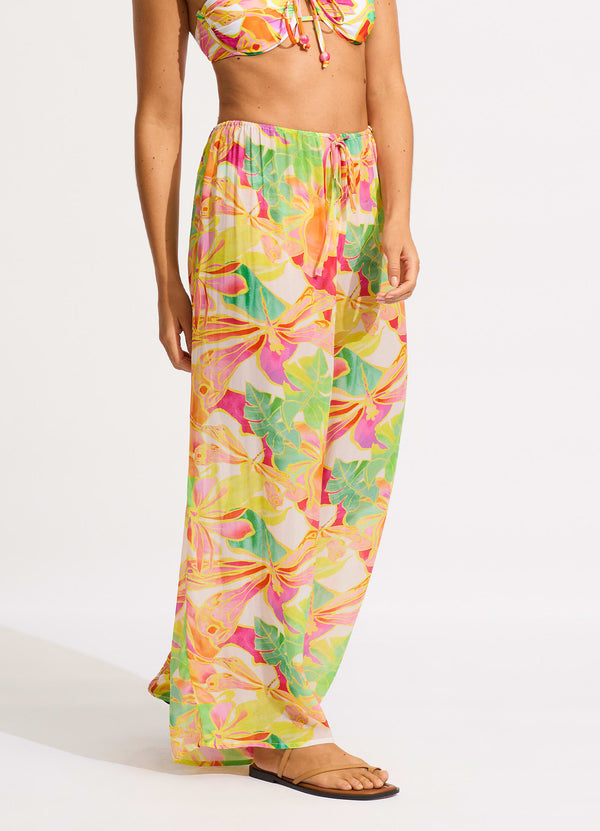 Wonderland Resort Pant - Fuchsia Rose