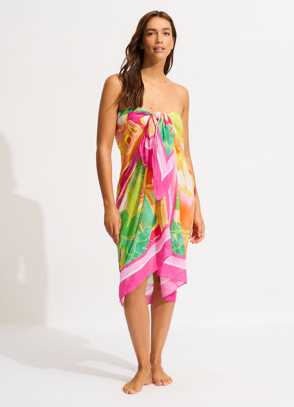 Wonderland Sarong - Fuchsia Rose