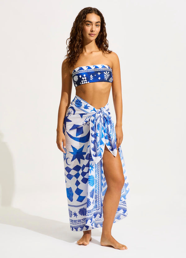 Corfu Sarong - Azure