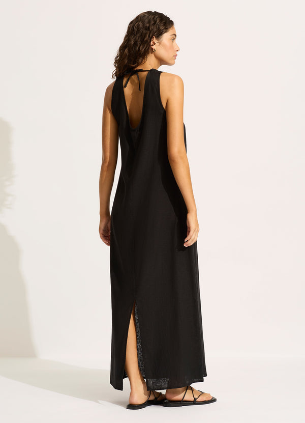 Palermo Keyhole Front Maxi Dress - Black