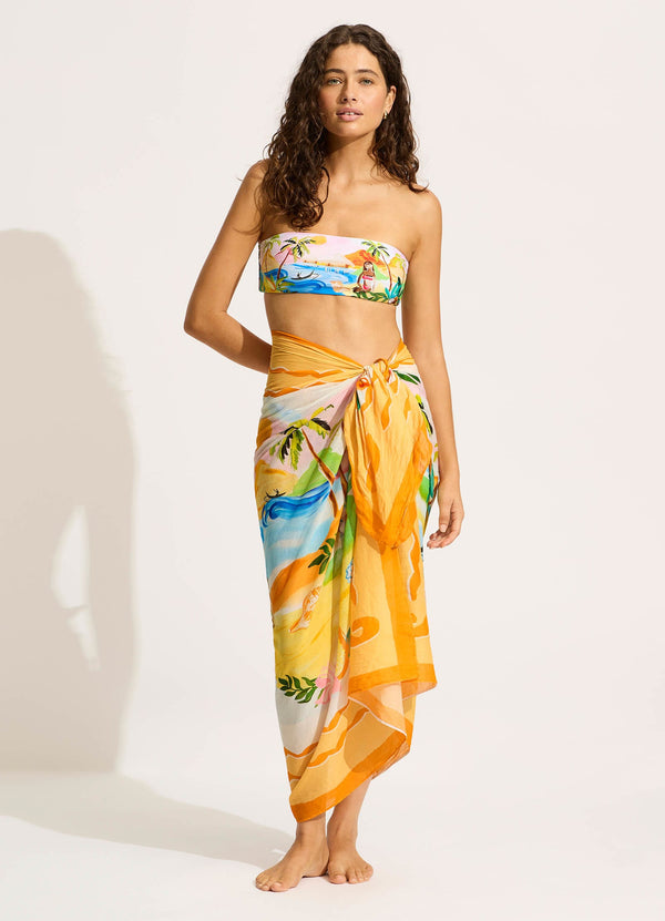 South Pacific Sarong - Turquoise