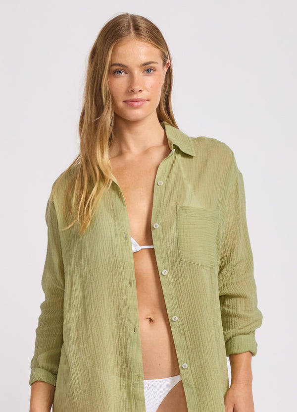 Crinkle Gauze Shirt