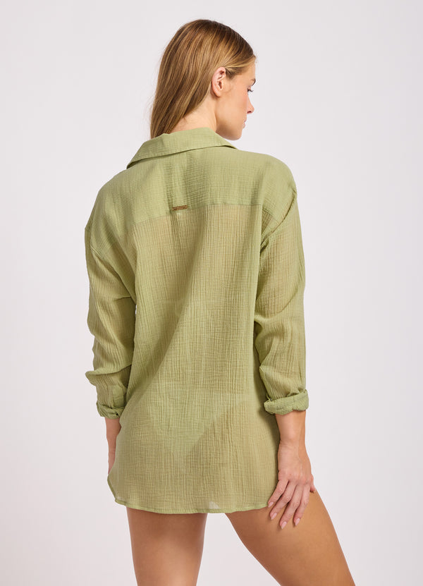 Crinkle Gauze Shirt