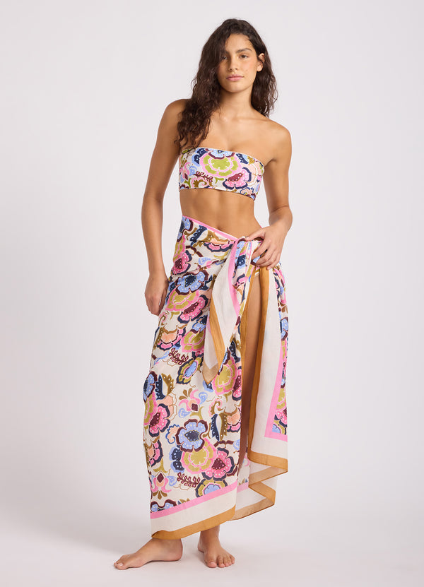 Sea Blossom Floral Sarong