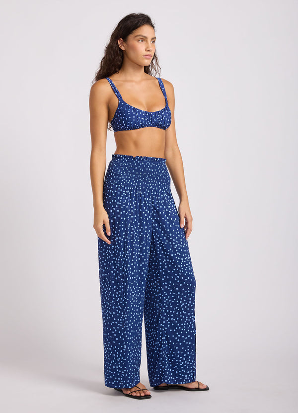 Dolce Dot Shirred Waist Pant