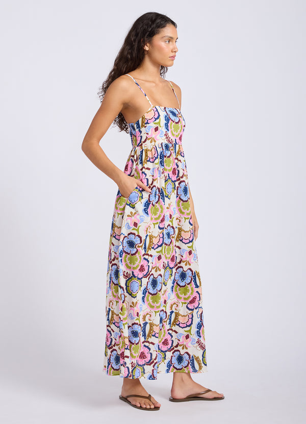 Sea Blossom Midi Dress