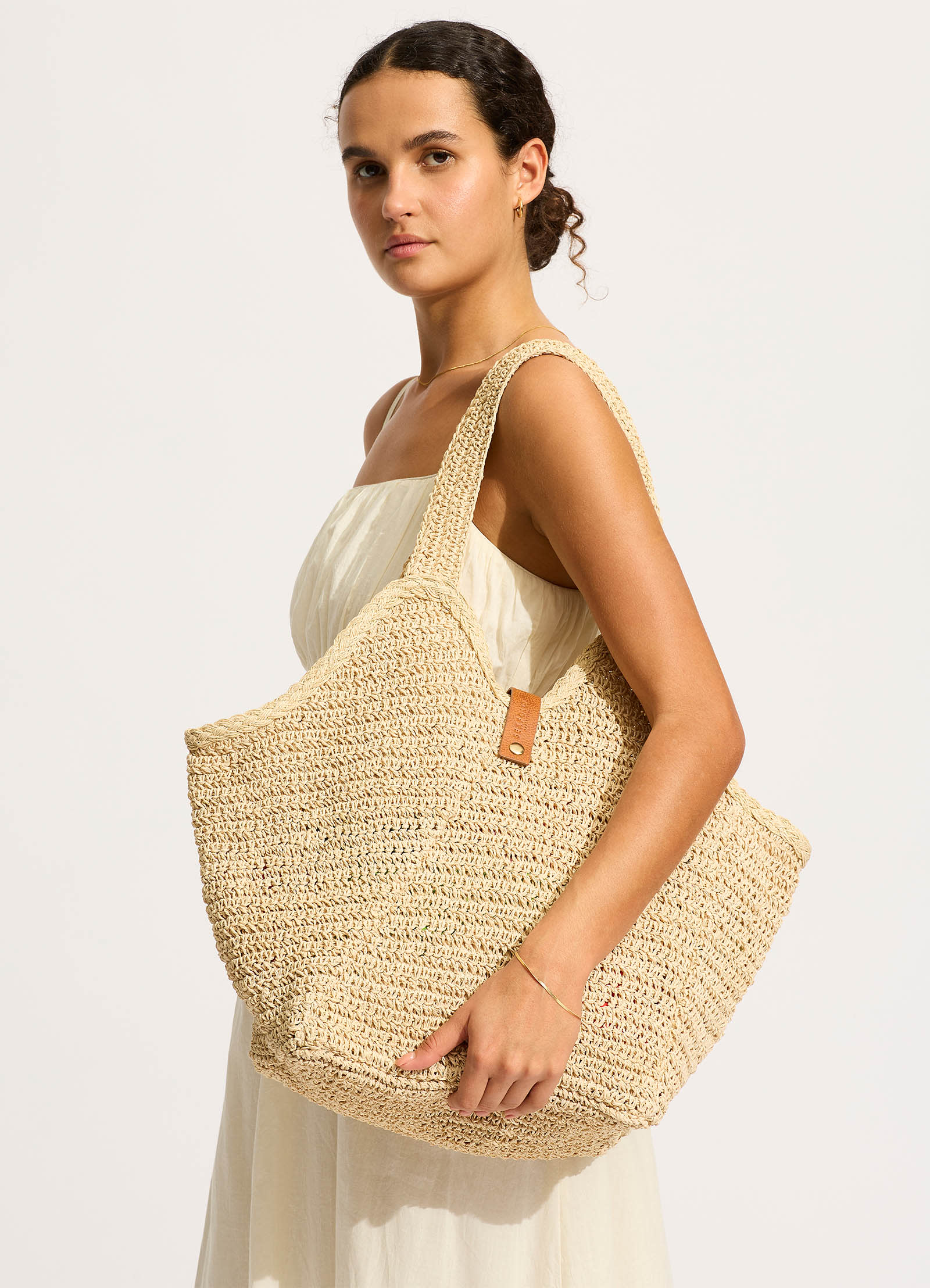 Mirage Woven Tote Bag - Natural – Seafolly Singapore