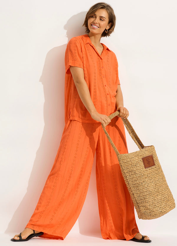 Spring Festival Tube Tote Bag - Natural