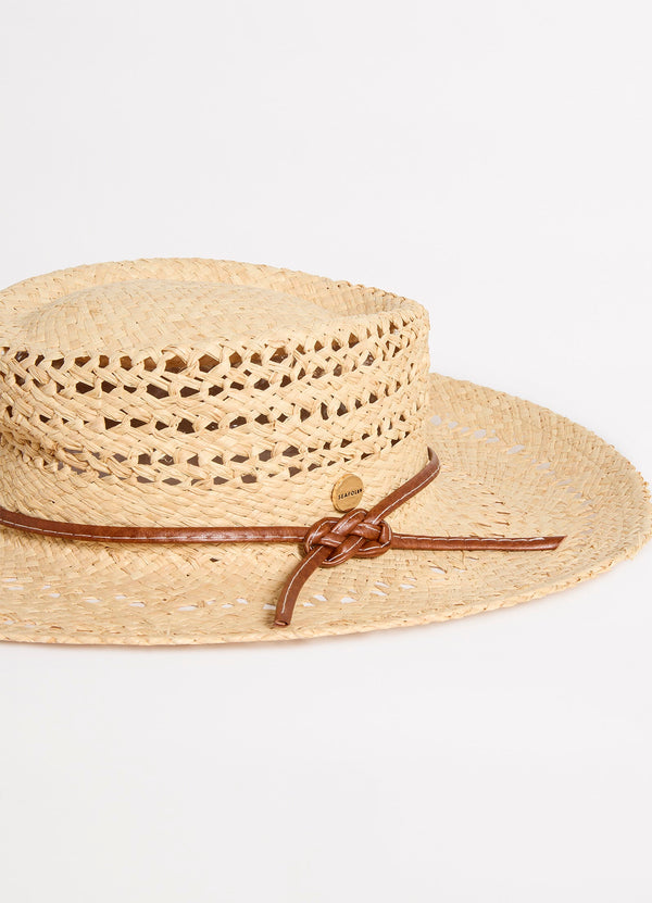 Savona Boater Hat - Natural