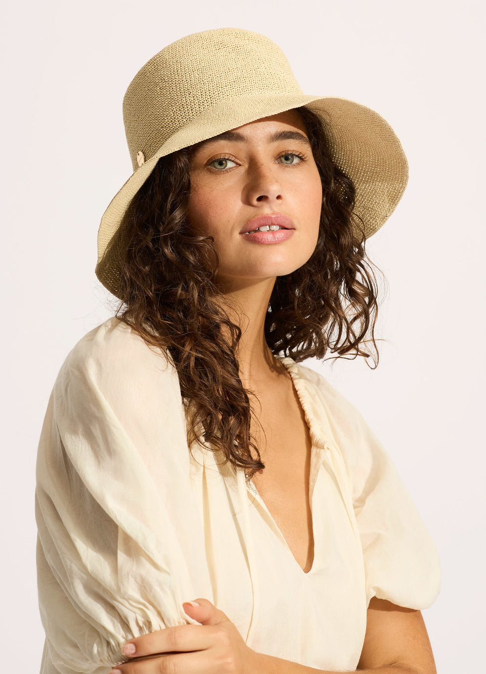 Packable Raffia Bucket Hat Natural – Seafolly Singapore