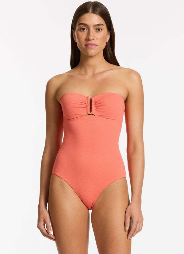 Alessia Bandeau One Piece - Guava