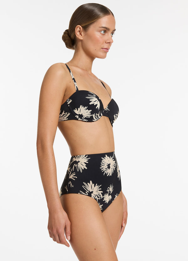 Zoa High Waist Bikini Bottom - Black