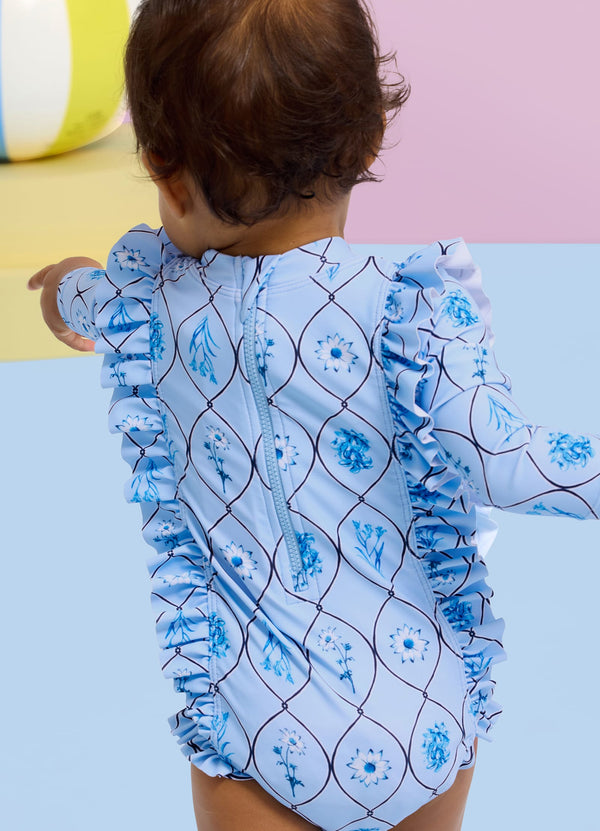 Marbella Frill Sunsuit - Marbella